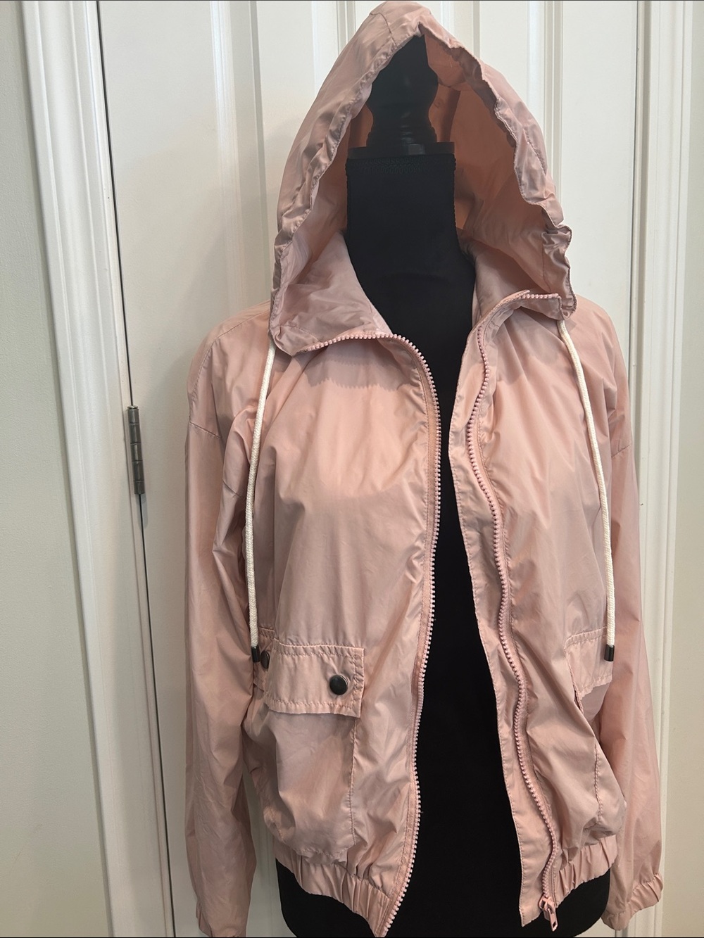 Pink Republic Light Blush Hooded Bomber Jacket Size XS